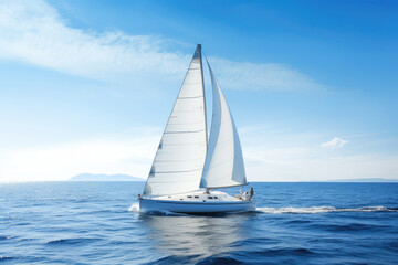 Fototapeta premium Serene Ocean Sailing Experience