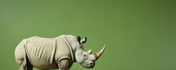 Muurstickers African rhino detail. © Michal