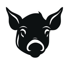 Pig head silhouette