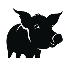 Pig head silhouette