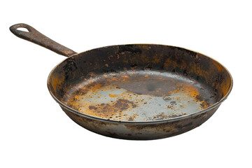Frying Pan On Transparent Background.