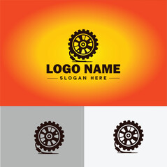 gear logo icon vector for business brand app icon cogwheel mechanic engine Industrial auto repair maintenance automotive gear logo template