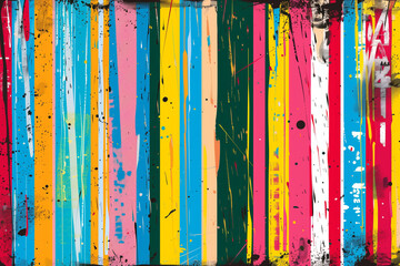 illustration of colorful striped wall texture background	
