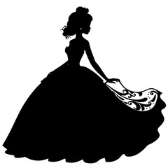 princess  silhouette © vectorcyan