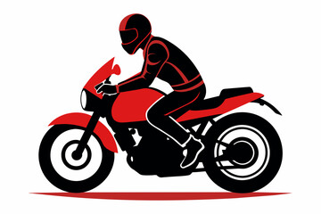 Fototapeta na wymiar -unique-quality-motor cycle rider and motor -cycle-head-silhouette-vector.