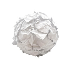 A ball of paper isolated on transparent background