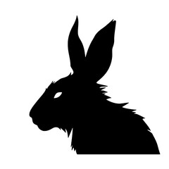 Naklejka premium Bunny Head Vector Art