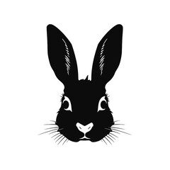 Bunny Head Vector Art
