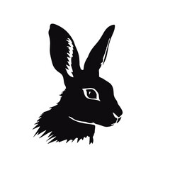 Bunny Head Vector Art
