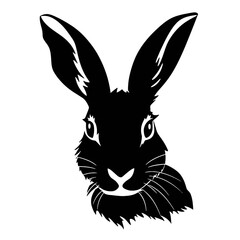 Fototapeta premium Bunny Head Vector Art
