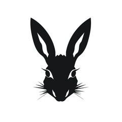 Naklejka premium rabbit silhouette