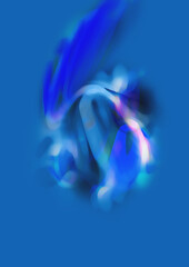 Blue wave background. Abstract background with copy space