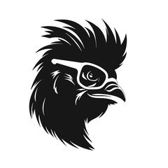  Rooster  with sunglasses Silhouette 