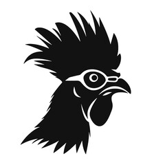  Rooster  with sunglasses Silhouette 