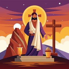 Captivating Good Friday Vector Illustrations Reflecting Reverence