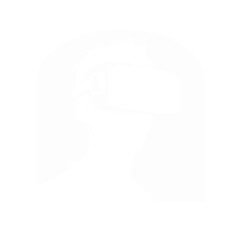 Virtual reality man silhouette. Vr headset or wireless goggles glasses for video games isolated on white background. Vector illustration