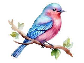 A bird clipart, watercolor illustration clipart, 1500s, isolated on white background - 767726116