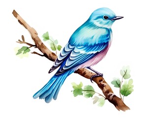 A bird clipart, watercolor illustration clipart, 1500s, isolated on white background - 767726117