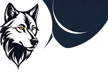Wolf logo. Wolf Logo vector Illustrated. Alpha Spirit: The Majestic Howl. Illustration. wolf logo design vector symbol graphic idea creative. Wolf head Vector illustration. Wolf logo Design. wolf head