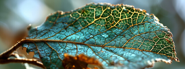 Lush green leaves with blur background