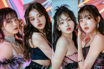 日本人のアイドル活動をしている女性グループ（推し活・芸能界・スター・歌手・ダンス）