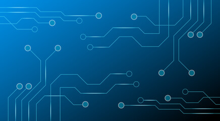 Technology circuits futuristic background design
