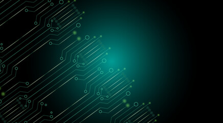 Technology circuits futuristic background design