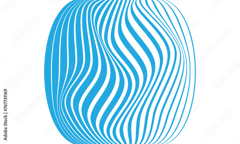 Poster abstract geometric wave line pattern art vector illustration.