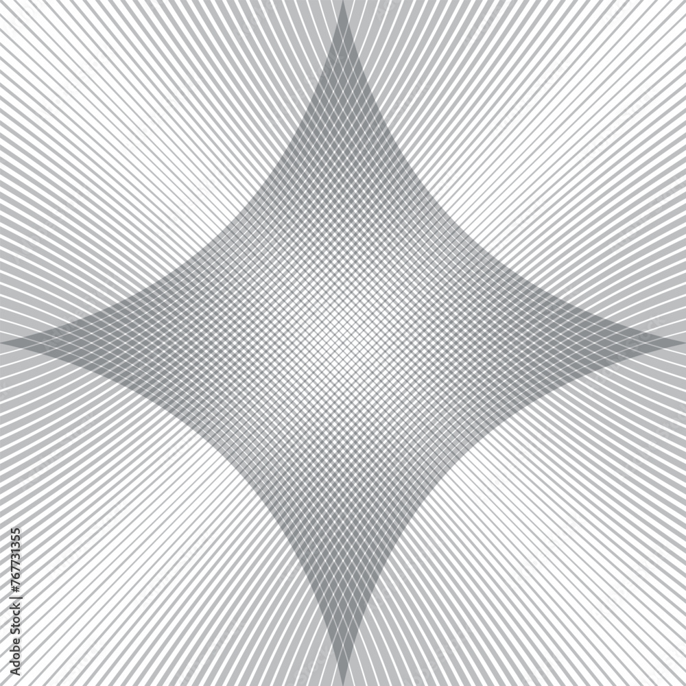 Poster abstract geometric wave line pattern art vector illustration.