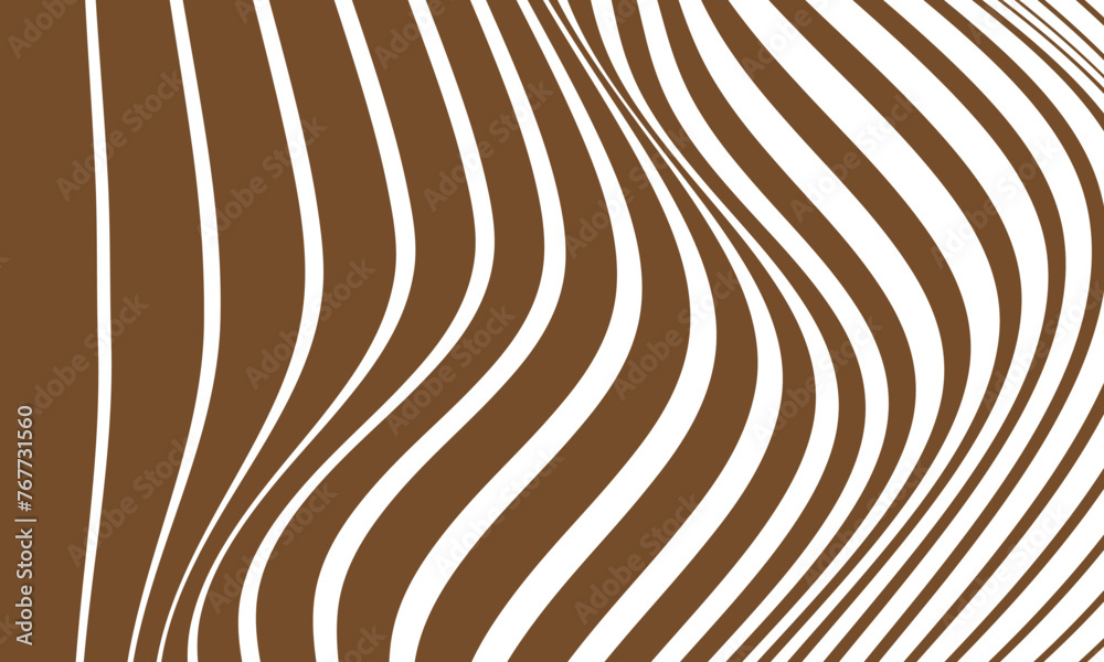 Aufkleber abstract geometric wave line pattern art vector illustration.