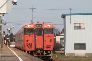 昔ながらのディーゼル列車