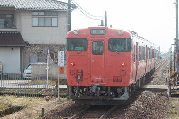 昔ながらのディーゼル列車