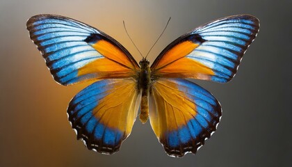 Colorful Elegance: Beautiful Butterfly in Flight, Isolated with Transparent Background