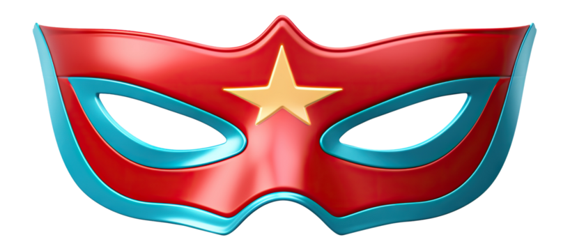 Superhero mask, cut out