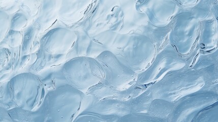Nearly dimpled ice formations entirely texture the surface, contributing to a fully textured appearance across the ice, enriching its visual and tactile qualities.
