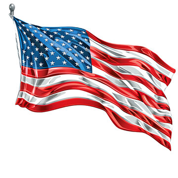 Cute clip art of the American flag on PNG transparent background is easy to use.