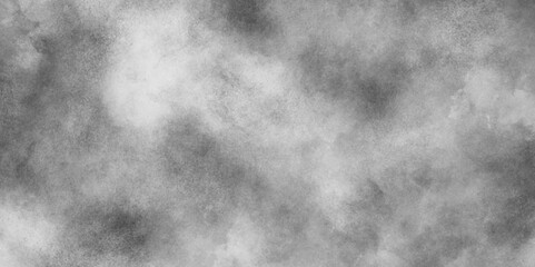 Steam Mist Fog and Dust Particles on old grunge black and white canvas, Luxurious white marble texture with clouds, Abstract monochrome background with random blurred grey grunge texture.