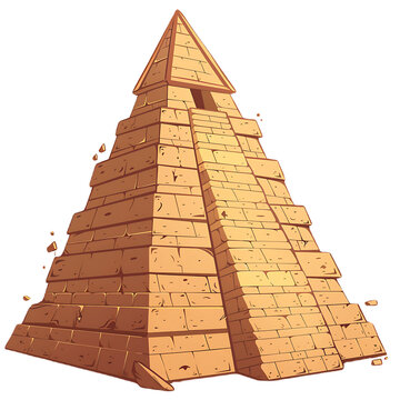 Cute Clipart Of Pyramid On Transparent Background PNG, Easy To Use.