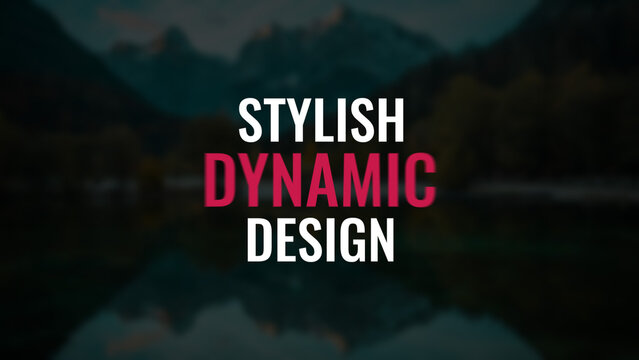 Kinetic Typography Titles