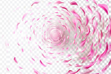 Obraz premium pink rose petals background
