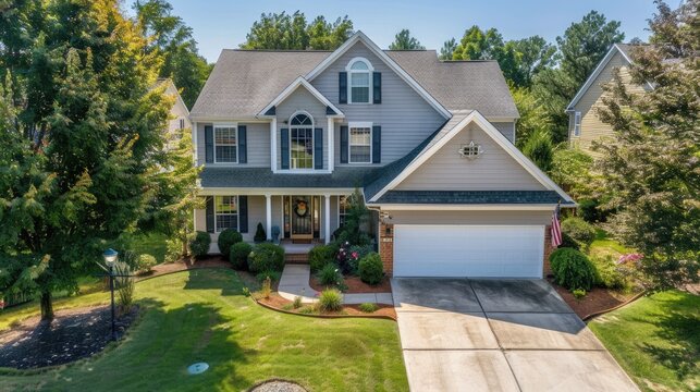 a beautiful home with nice curb appeal at twilight in virginia beach  