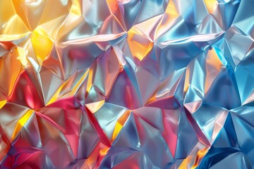 Polygon background texture. Abstract mosaic background. Vector Polygon Abstract Polygonal Geometric Triangle Background.  Generative AI.