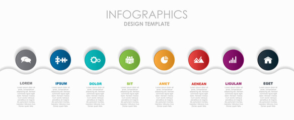 Infographic design template with place for your data. Vector illustration. - 767748395