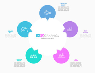 Infographic design template with place for your data. Vector illustration. - 767748522