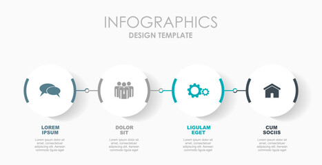 Infographic design template with place for your data. Vector illustration. - 767748982