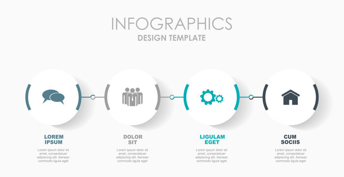 Infographic design template with place for your data. Vector illustration.