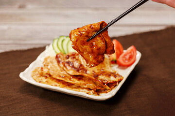 豚ロース肉生姜焼き