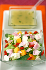 Salad with goji berries.