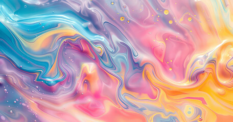 Dynamic Colorful Backgrounds: Swirling Paint and Liquid