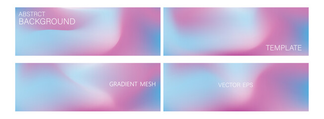 Set of covers design templates with vibrant northern lights gradient background. trendy modern design. applicable for landing pages, covers, brochures, flyers, presentations, banners. Vector design.